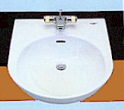 L830V3 semi recessed basin